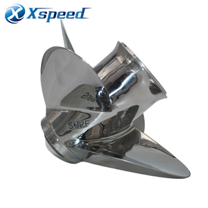 Hélice hors-bord de bateau en acier inoxydable à 4 pales Rotation L/R spéciale pour la mer profonde en acier inoxydable - Product Image 4