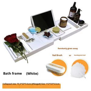 Expandable <strong>Bath</strong> Tub Tray <strong>Table</strong>; Multi-functional Anti-slip and Multi-Colored Bathtub Shelves; <strong>Bath</strong> Caddy Tray for Bathtub - Product Image 5