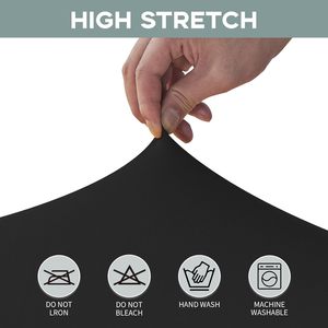 6FT Spandex <strong>Black</strong> <strong>Table</strong> Covers 4ft Fitted <strong>Table</strong> <strong>Clothes</strong> for 4 Foot Rectangle <strong>Tables</strong> - Product Image 6