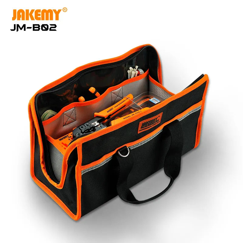 JM-B02 Portable 600D Oxford Fabric Waterproof Tool Bag with Strong Shoulder Straps Easy for Packing Storing Equipment
