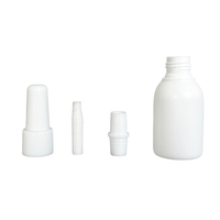 Offre Spéciale – Flacon en plastique rond vide portable de 10 ml en PEHD, jetable, anti-fuite, pour usage médical, avec applicateur à brosse
