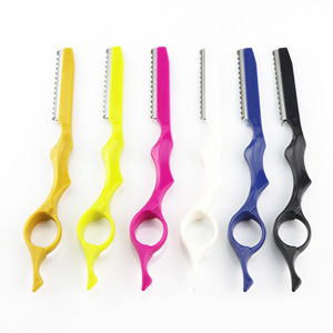 Professional Stainless Steel Hair Thinning <b>Barber</b> Razor <b>Blades</b> 17.5cm Slimming Hair Styling Tool - Product Image 1