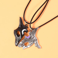 Collier pendentif mouton et loup de Style League of legend, jeu LOL, mode, tendance, ras du cou, bijoux, personnalité, cadeau créatif