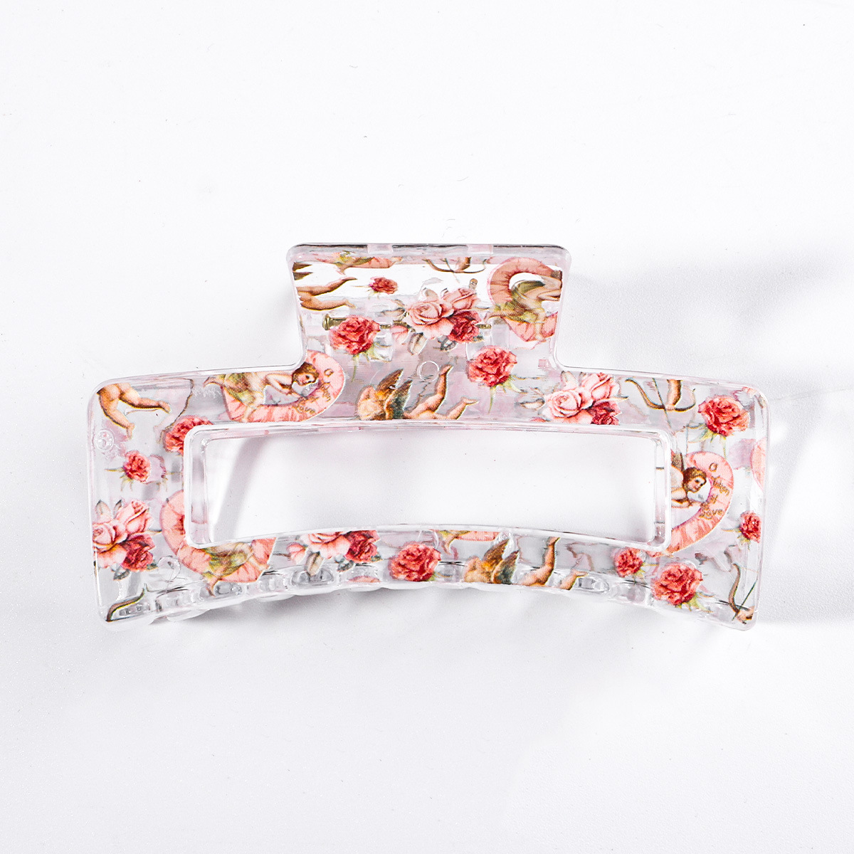 Transparent rose print
