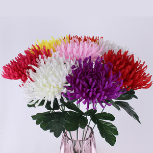 Ramo <span class=keywords><strong>de</strong></span> Crisantemos Artificiales que No se Desvanecen para Decoración <span class=keywords><strong>de</strong></span> <span class=keywords><strong>Tumbas</strong></span> y Cementerios al Aire Libre - Product Image 2