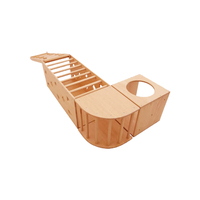 Ensemble de triangle Pickler en bois de hêtre massif, ensemble d'apprentissage de la marche pour bébé, ensemble d'escalade Montessori pour l'intérieur, gymnase pour enfants, ensemble d'échelle d'escalade