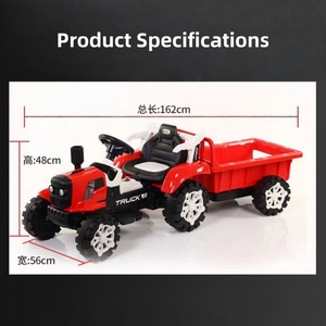 Nuovo Arrivo: <span class=keywords><strong>Auto</strong></span> Elettrica per Bambini a 6 Ruote, Trattore con Cassone Ribaltabile Idraulico, Telecomando, <span class=keywords><strong>Batteria</strong></span> Ricaricabile, per Bambini 2-7 Anni - Product Image 2