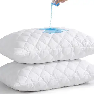 Bantal tahan air ukuran Queen pelindung ritsleting (2 pak)-Tempat Tidur serangga bantal Encasement Breathable-sarung bantal tanpa suara