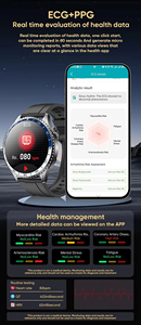 Reloj inteligente MT900, ECG + PPG, monitoreo de salud, pantalla AMOLED de 1,56 pulgadas, llamadas BT, AI, voz, SOS, linterna LED, reloj inteligente para hombres y mujeres - Product Image 5