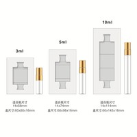 Nouveau design carton 3ml 5ml 10ml flacon vaporisateur parfum testeur rouleau échantillon emballage boîte de papier pour échantillons de parfum
