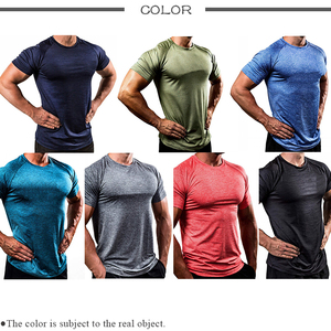 Palestra Abbigliamento T-Shirt Uomo Tops Bodybuilding Fitness Muscolare Che Mostra Compressa Stretto Fit Design Usura di Ginnastica Camicie da Uomo - Product Image 4