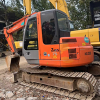 Excavadora de cadenas Hitachi ZX75 usada original japonesa de alta calidad y bajo precio, modelo 2022, 7.5 toneladas, con motor y caja de cambios.