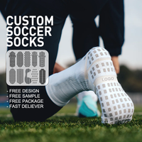 Chaussettes de football antidérapantes avec design montant jusqu'au genou, chaussettes de football personnalisées pour l'entraînement et les matchs, tissu respirant