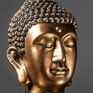 Estatuilla de Buda sentado dorado personalizada, estatua de resina artesanal de lujo, estatua de Buda tailandés para decoración del hogar <span class=keywords><strong>Zen</strong></span> - Product Image 3