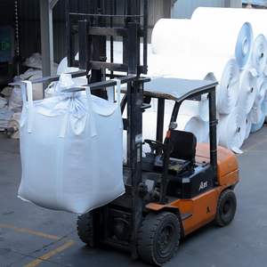 Sac jumbo tissé en polypropylène vierge PP de qualité alimentaire, capacité de 1000 kg, sac en vrac pour les chantiers de construction et les mines, sacs FIBC - Product Image 2