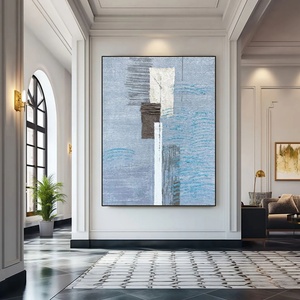 Peinture à l'huile 3D, art mural, grande peinture abstraite verticale minimaliste créative sur toile, cadeau pour l'inauguration d'une maison - Product Image 4