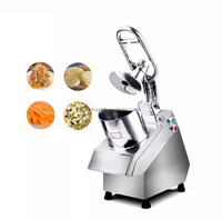 Automatische roestvrijstalen commerciële groente- en fruit snijmachine met verstelbare snijgrootte
