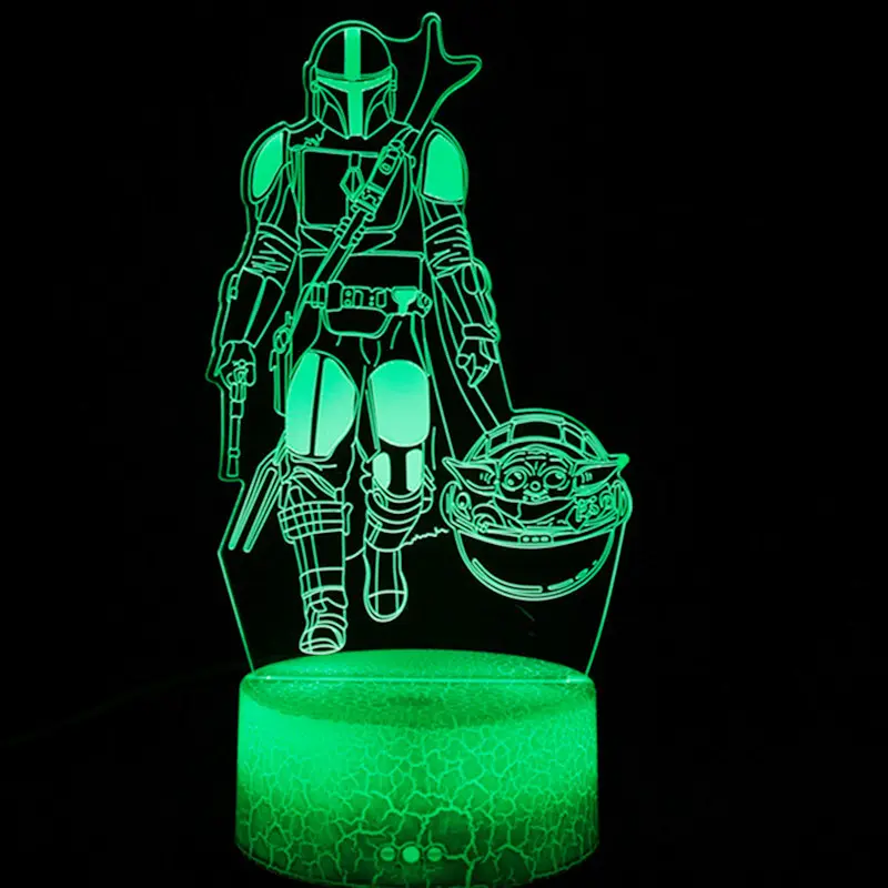 Star Wars Creative Custom Led Nightlights 3D Lamp Acrylic USB Led Night Light Party Decoration Kids Home Lamp New Year Gifts