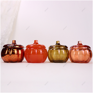 Porte-bougie <span class=keywords><strong>en</strong></span> verre <span class=keywords><strong>en</strong></span> forme de citrouille sur le thème de l'automne, pot <span class=keywords><strong>en</strong></span> verre <span class=keywords><strong>en</strong></span> forme de citrouille, pot à bougie <span class=keywords><strong>en</strong></span> forme de citrouille pour Halloween, décoration festive pour la maison - Product Image 6