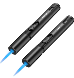 Biểu Tượng Tùy Chỉnh Chất Lượng Cao Một Ngọn Lửa Refillable Butan Cắm Trại Nhẹ Hơn Bút Torch Nhẹ Hơn - Product Image 4