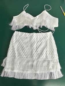 Ensemble <span class=keywords><strong>de</strong></span> <span class=keywords><strong>robe</strong></span> <span class=keywords><strong>de</strong></span> <span class=keywords><strong>plage</strong></span> deux pièces sans manches JSN 2026, nouvelle arrivée, personnalisé, uni, avec glands, jupe courte sexy, <span class=keywords><strong>maillot</strong></span> <span class=keywords><strong>de</strong></span> <span class=keywords><strong>bain</strong></span> tendance pour femmes - Product Image 6