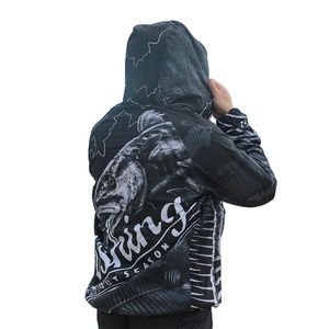 Vêtements de pêche en mer personnalisés sublimés imperméables, vêtements de pêche en Australie pour hommes, impression, protection UV, vestes de pêche en polyester - Product Image 4