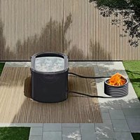 Bain à remous gonflable portable rond chauffé au bois, spa extérieur sans électricité, bain froid pour la récupération à domicile et en salle de sport
