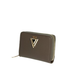 V4ai-11763 signore Casual Mini portafoglio di lusso in pelle di mucca porta carta in pelle con chiusura aperta Design grigio carino - Product Image 2