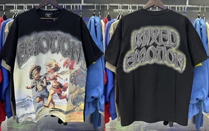 T-shirts pour <span class=keywords><strong>hommes</strong></span> de marque célèbre en gros, nouvelle collection, motif émotions mixtes, t-shirt à manches courtes avec strass pour <span class=keywords><strong>hommes</strong></span> - Product Image 5