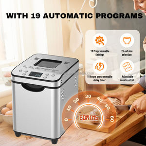 SOHEF Machine à <span class=keywords><strong>pain</strong></span> artisanale moderne : redonne vie à la levure naturelle et aux recettes traditionnelles grâce à un moteur DC <span class=keywords><strong>de</strong></span> précision <span class=keywords><strong>pour</strong></span> les passionnés <span class=keywords><strong>de</strong></span> <span class=keywords><strong>pain</strong></span> – 3 types <span class=keywords><strong>de</strong></span> croûtes - Product Image 4