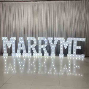 Letras Gigantes 3D MARRY ME con Luces LED, Letrero Luminoso para Propuesta de Matrimonio, Decoración de Fiesta de Compromiso - Product Image 2