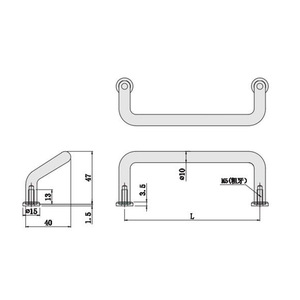Industrial Round Cabinet Handle A-1078M Stainless Steel Durable Furniture Hardware Drawer Pull - Product Image 1