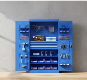 Ensemble d'outils personnalisé à 2 portes, conteneur <span class=keywords><strong>de</strong></span> rangement pour <span class=keywords><strong>garage</strong></span>, armoire <span class=keywords><strong>de</strong></span> rangement pour outils en acier laminé à froid, poste <span class=keywords><strong>de</strong></span> travail - Product Image 5