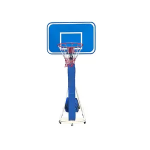 Gençler için 5.4ft-7.4ft yükseklik ayarlanabilir basketbol potası transpalet taşınabilir basketbol hedefi