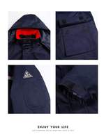 Veste de travail uniforme en coton épais de haute qualité, haute visibilité, réfléchissante, coupe-vent, anti-froid, anti-statique pour l'hiver
