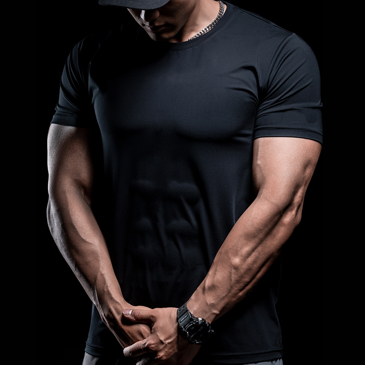 Black Custom Polyester T Shirt