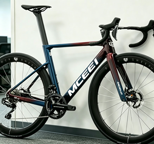 Bicicleta de Carretera Completa de Carbono | Bicicleta de Carretera Profesional con Cuadro, Horquilla y Ruedas de Carbono, Frenos de Disco Planos, Electrónica de 12 Velocidades - Product Image 1