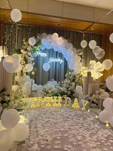 Di alta qualità 5/10/18/36/40 pollici in lattice naturale palloncino bianco puro Kit decorazione del partito per il <span class=keywords><strong>compleanno</strong></span> della ragazza - Product Image 4