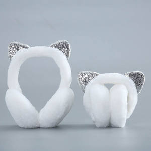 Зимние уличные блестящие наушники с кошачьими ушками - Product Image 6