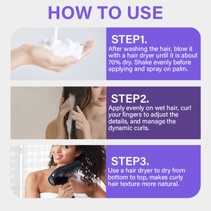 Mousse para Cabello Rizado Keraliss de Fijación Fuerte, Voluminizador y Brillante con Aceite de <span class=keywords><strong>Oliva</strong></span> para Cabello Afro y Rizado - Product Image 5