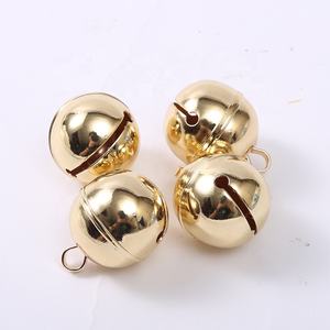 Оптовая продажа, латунный золотой колокольчик для рождественских украшений, праздничный металлический Латунный Колокольчик - Product Image 5