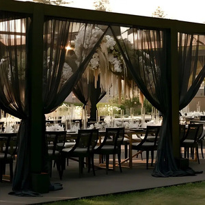Decorazione per Sfondo Nuziale in Garza Bianca per Esterni, Allestimento per Feste e Matrimoni, Modello Nuvola per Arco Nuziale - Product Image 6
