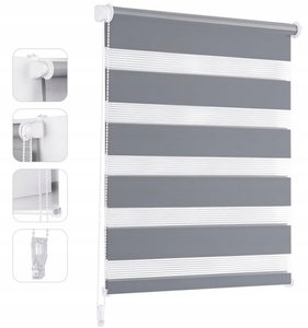 Top Quality Mini Zebra Blinds for <strong>Windows</strong>, Roller Blinds <strong>Windows</strong> Shades,Dual Layer Light Control for Day and Night - Product Image 5