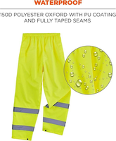 Pantaloni da Lavoro ad Alta Visibilità in Rete con Nastro Riflettente