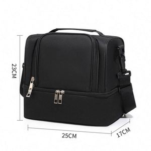 Bolsa Térmica para Almuerzo de Doble Capa con Aislamiento de Lámina de Aluminio, para Almacenamiento de Biberones al Aire Libre, Personalizable para Adultos - Product Image 2