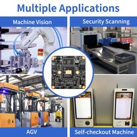 38*38mm 1080p Papan PCB Kamera Keamanan CCTV HD 2MP Modul PCB Kamera IP CMOS Dengan Slot Kartu SD