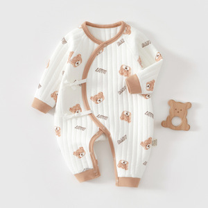 Body de Bebé de Algodón, Unisex, Tejido Grueso, para Primavera, Otoño e Invierno - Product Image 1