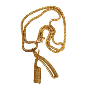 Collar con <span class=keywords><strong>Luz</strong></span> LED 3D de Barbería BARBERMAX, Colgante con Logotipo de Peluquero, Juego de Joyería para Barberos, Diferentes Tamaños - Product Image 4