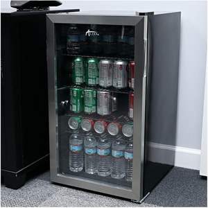 Alera 3.4 Cu. Enfriador de Bebidas Eléctrico de Acero Inoxidable/Negro con Puerta de Vidrio para Hogares, Hoteles y Autocaravanas - Product Image 6