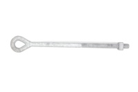 Anneau de fixation ovale forgé à œil long avec crochet pour accessoires électriques – Vente chaude
